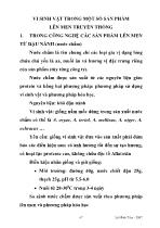 Vi sinh vật trong một số sản phẩm lên men truyền thống