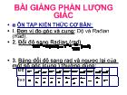 Bài giảng phần lượng giác