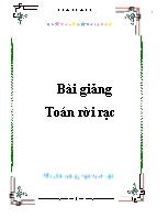 Bài giảng Toán rời rạc