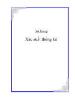 Bài Giảng Xác suất thống kê