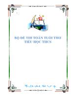 Bộ đề thi toán tuổi thơ tiểu học THCS