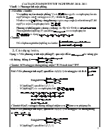 Các dạng toán ôn thi tốt nghiệp năm 2010 – 2011