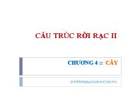 Cấu trúc rời rạc II Chương 4: Cây