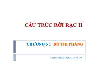 Cấu trúc rời rạc II Chương 5 : Đồ thị phẳng