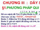 Chương III Dãy số