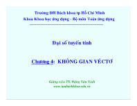 Đại số tuyến tính Chương 4: Không gian vecto