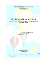 Đề tài Nghiệp vụ sư phạm một số vấn đề về giá trị tuyệt đối trong trường THCS
