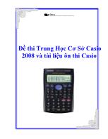Đề thi Trung Học Cơ Sở Casio 2008 và tài liệu ôn thi Casio