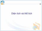 Diện tích và thể tích