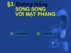 Đường thẳng  song song với mặt phẳng