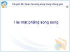 Hai mặt phẳng song song