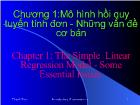 Mô hình hồi quy tuyến tính đơn - Những vấn đề cơ bản