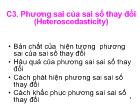 Phương sai của sai số thay đổi (Heteroscedasticity)