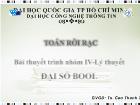 Toán rời rạc Đại số Bool