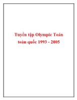 Tuyển tập Olympic Toán toàn quốc 1993 - 2005