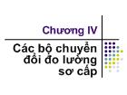 Các bộ chuyển đổi đo lường sơ cấp