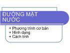 Đề tài Đường mặt nước