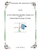 Sử dụng phương pháp huỳnh quang tia X trong phân tích pH_197Snak3