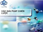 Bài giảng Các giải pháp chiến lược