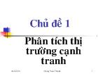Bài giảng Phân tích thị trường cạnh tranh - Đặng Văn Thanh