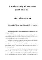 Các vấn đề trong Kế hoạch kinh doanh (Phần 7)