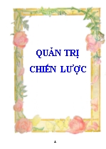 Đề tài Quản trị chiến lược