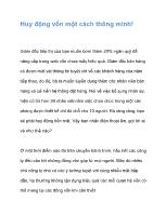 Huy động vốn một cách thông minh