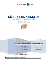 KẾ HOẠCH MARKETING DU HỌC TẠI CHỖ ĐÔNG - TÂY