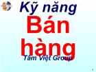 Kỹ năng bán hàng