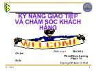 Kỹ năng giao tiếp và chăm sóc khách hàng