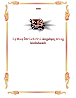 Lý thuyết trò chơi và ứng dụng trong kinh doanh