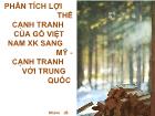 Phân tích lợi thế cạnh tranh của gỗ Việt Nam xuất khẩu sang Mỹ - cạnh tranh với Trung Quốc