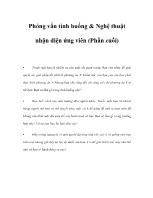 Phỏng vấn tình huống & Nghệ thuật nhận diện ứng viên (Phần cuối)