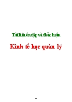 Tài liệu ôn tập và thảo luận Kinh tế học quản lý