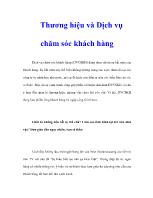 Thương hiệu và Dịch vụ chăm sóc khách hàng