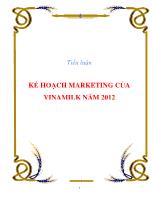 Tiểu luận Kế hoạch marketing của VinaMilk năm 2012