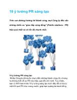 10 ý tưởng PR sáng tạo