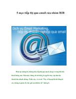 5 mẹo tiếp thị qua email của nhóm B2B