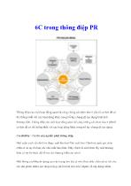 6C trong thông điệp PR
