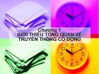 Bài giảng Giới thiệu tổng quan về truyền thông cổ động