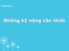Bài giảng PR - Những kỹ năng cần thiết