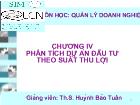 Bài giảng Quản lý doanh nghiệp - Phân tích dự án đầu tư theo suất thu lợi
