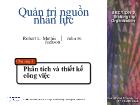 Bài giảng Quản trị nguồn nhân lực - Phân tích và thiết kế công việc