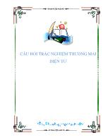 Câu hỏi trắc nghiệm thương mại điện tử