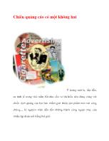 Chiêu quảng cáo có một không hai