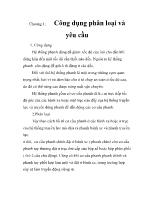 Chương 1: Công dụng phân loại và yêu cầu
