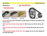 Chương 4 Bộ truyền đai