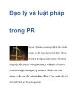 Đạo lý và luật pháp trong PR