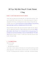 Để tạo một bài thuyết trình thành công