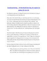 Email marketing –10 thủ thuật làm tăng sức mạnh của quảng cáo rao vặt